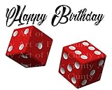 1/4 Sheet - Casino Las Vegas Red Dice Happy