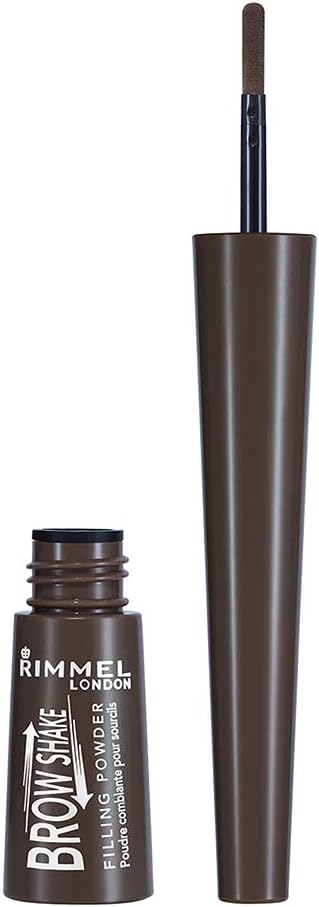 Rimmel Brow Shake Filling Powder Foolproof Natural-Looking Brows Dark Brown 8 g