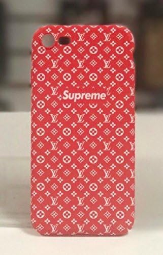 iPhone 7 4.7" Case, Slim Red Supreme x Fashion Premium Rubberized Hard Case for Apple iPhone 7