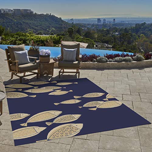 Gertmenian Tropical Collection Outdoor Rug Patio Area Carpet 8x10 Large
