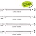 Ring Size Adjuster for Loose Rings - 4 Size 12 Pieces Invisible Ring Size Reducer with Scissors - Transparent Ring Sizer Tightener Ring Snuggies Fit Various Rings