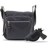 JESSIE & JAMES | Concealed Carry RFID Blocking Crossbody Purse for Women with Lock and Key