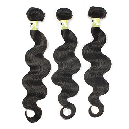 Ibeshion Unprocessed Brazilian Virgin Hair Weave 24 26 28 Body Wave Natural Black Human Hair