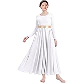ORIDOOR Women Worship Liturgical Dance Dress Full Length Church Robe Modern Praise Dance Dress Lyrical