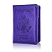 ACdream Passport Holder and Vaccine Card Holder Combo, Cover Wallet, Leather Travel Documents Organizer Protector, RFID Blocking, for Women/Men