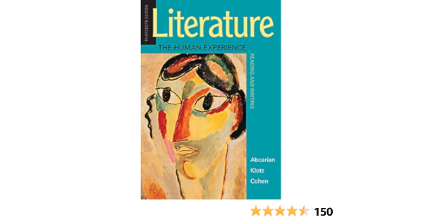  Literature The Human Experience 9781319105068 Abcarian Richard Klotz Marvin Cohen Samuel Books