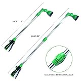 EasyGoProducts EGP-GARD-001 EasyGo Watering Wand Telescopes from 24" to 38" with 8-Patt, Green