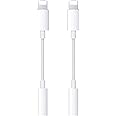 [Apple MFi Certified] 2 Pack Lightning to 3.5 mm Headphone Jack Adapter iPhone 3.5mm Jack Aux Dongle Cable Converter Compatib