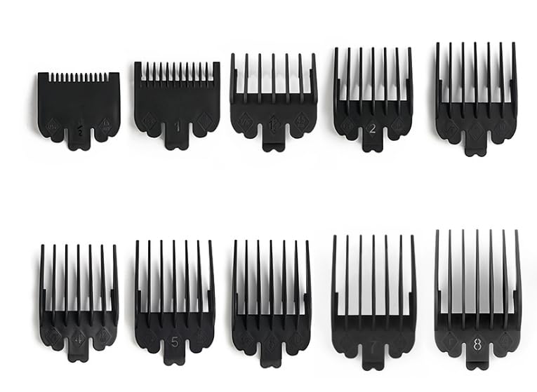 Photo 1 of Durable Clipper Guards Compatible with Novah,Fits Trimmers&Hair Clippers,Secure Fit,Smooth Cutting,10PCS,Black