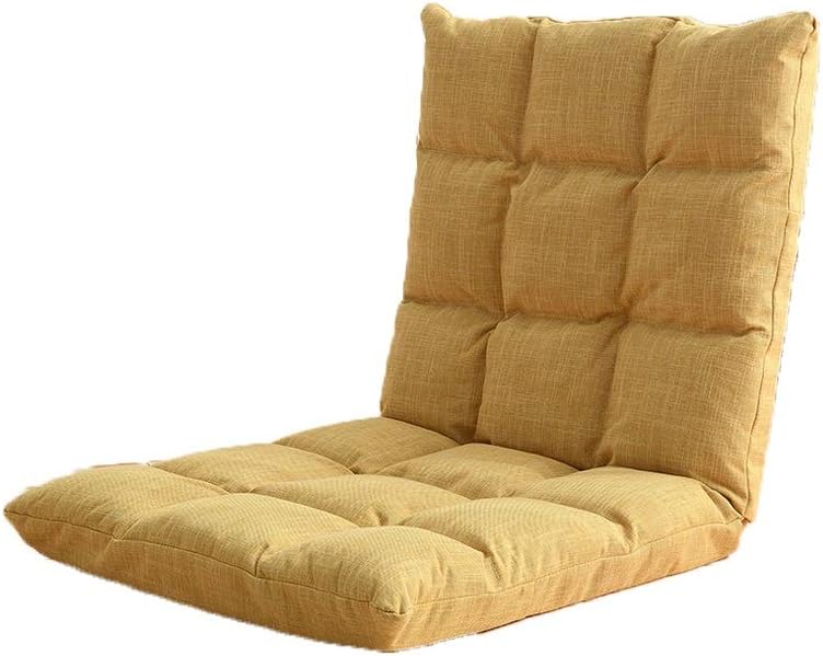 YAXY Floor Chairs with Back Support for Adults, Adjustable Gaming Sofa Chair Cushioned Folding Lazy Recliner Living Room Outdoor Indoor Soft Great for Reading Games Meditating Padded Gaming Chair
