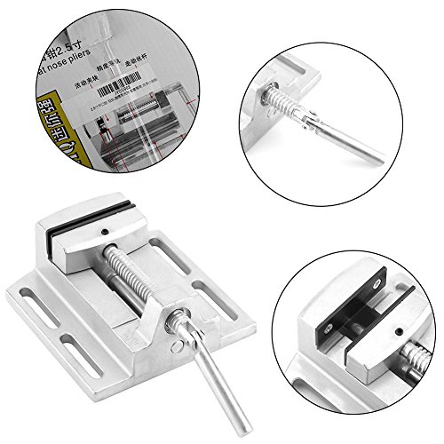 Caredy Drill Press Stand,Table Drill Drill Press Table Bench Drill Drill Press Accessories Industrial Heavy Duty 2.5" Drill Press Vice Milling Drilling Clamp Machine Vise Tool