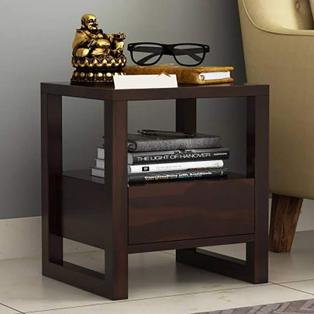 Decorvatsa Wooden Bedside Tables for Bedroom Telephone Table Drawers Storage End Table for