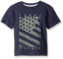 Tommy Hilfiger Big Boys' Neg Flag Tee, Swim Navy, Medium