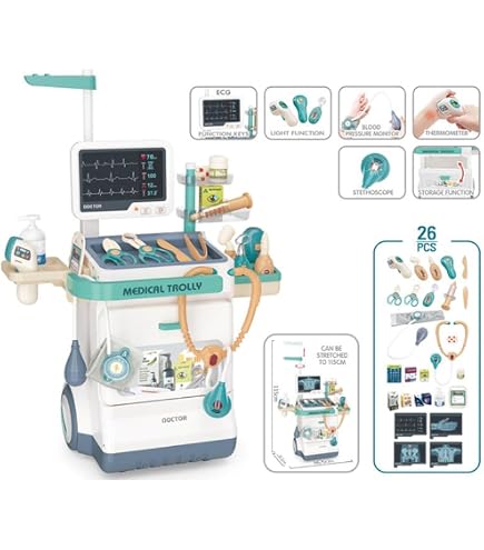 Maletín Médico De Bluey Con 8 Accesorios - HTI, Juego De Simulación Para Niños +3 Años