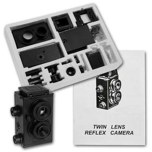 Genuine Fotodiox DIY Lomo Camera, Twin Lens Reflex, TLR Camera Kit (68 Pieces, with Detailed Instructions, Uses 35mm 24 Exposure B&W or Color Film)