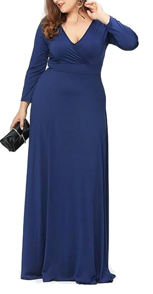 long sleeve wrap gown
