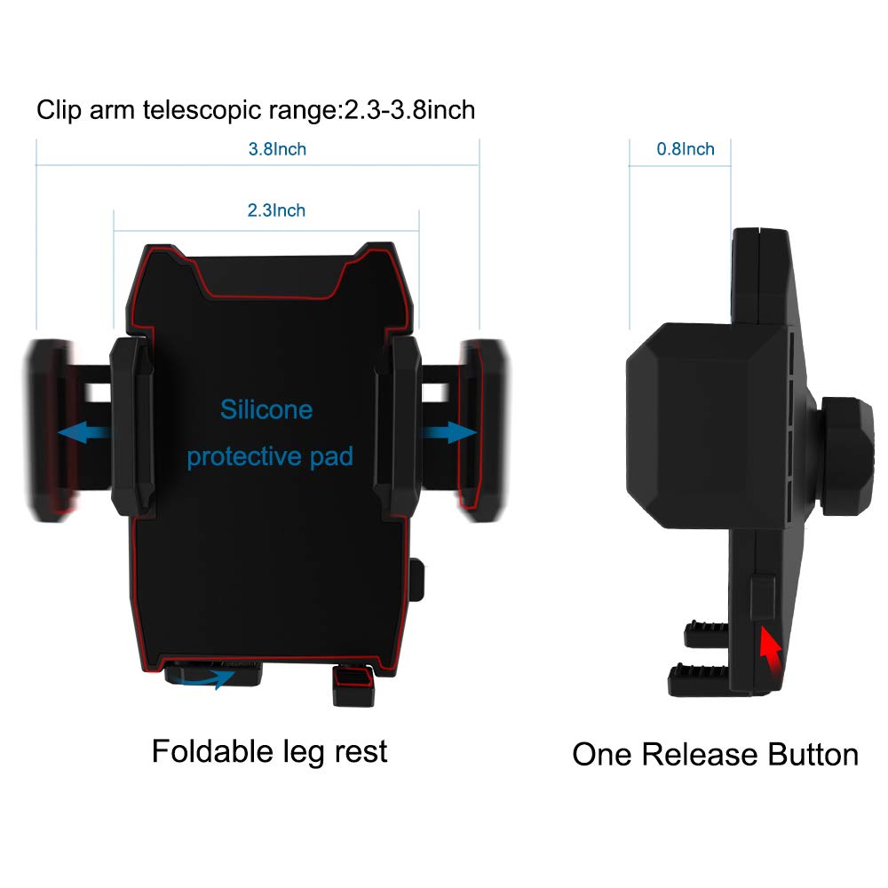 Car Cup Holder Phone Mount, Universal Adjustable Gooseneck Cup Holder Cradle Car Mount for Cell Phone iPhone 11/ X/Xs/XR/Xs Max/8/8Plus/7/6s/SE,Galaxy S10/S9/S8/S7/Note 8 9,LG, Nexus, Sony, Nokia