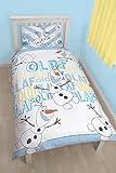 Disney Frozen Olaf Single Duvet Cover and Pillowcase Set