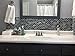 Ocean Teal Blue Glass Nature Stone Tile Kitchen Backsplash 3D Bath Shower Accent Wall Decor Gray Wave Marble 1 x 2 Subway Art Mosaics TSTNB03 (1 Sample 3 X 6 Inches)