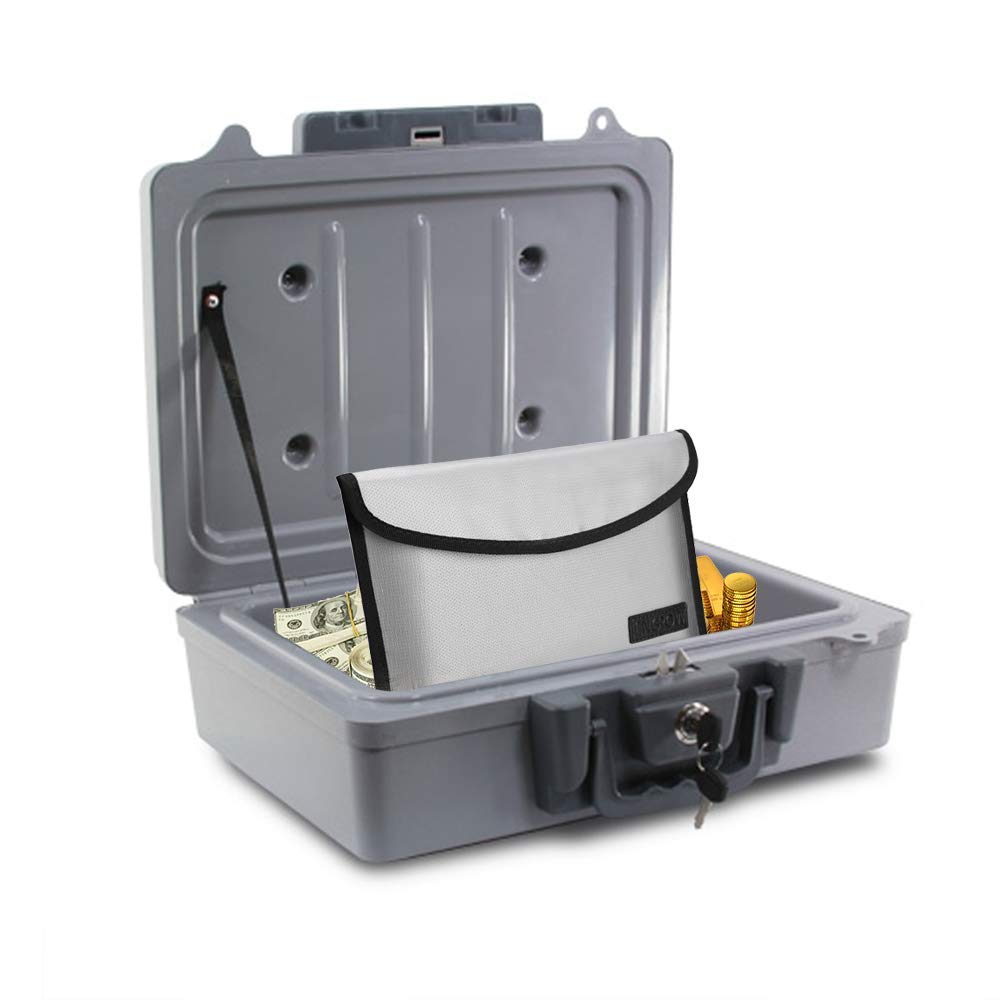 Fireproof Safe Money Cash Bag 10.2\