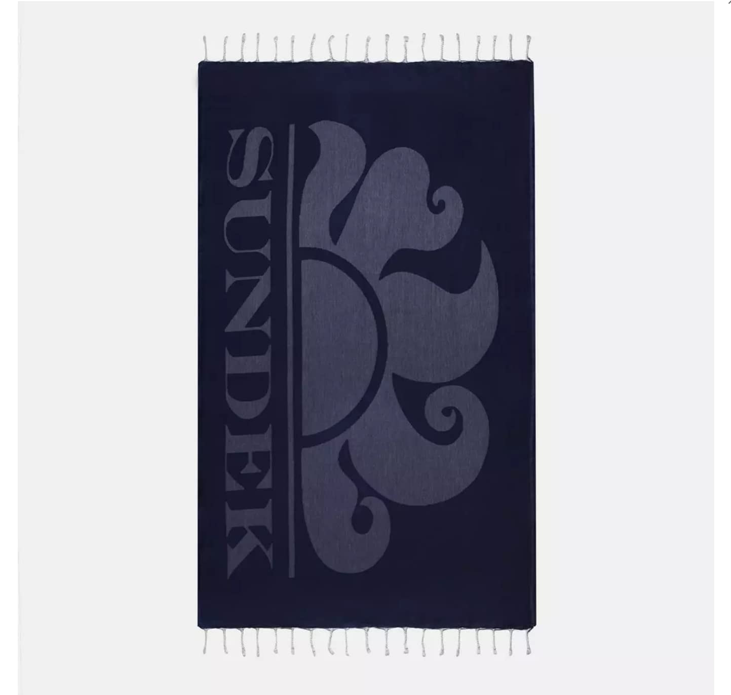 SUNDEK BASIC FOUTA BLUE BEACH TOWEL AM401ATC100000700