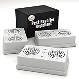 Mice Repellent Ultrasonic 3-Pack Emergency Kit - Best Electronic Mouse & Rats Repellent