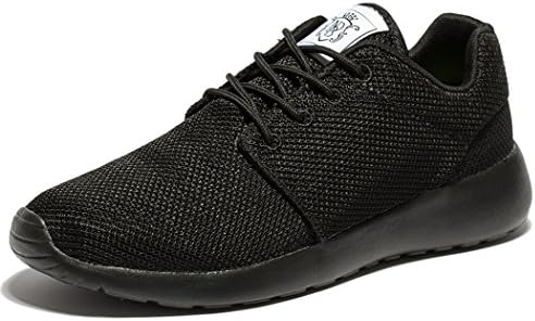 EVILDOER Men &amp; Women's Air Breathing Mesh Running Shoes,Walking Sneakers (46 EU (12 D(M) US Men), Allblack)