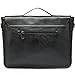 Zebella Vintage Pu Leather Briefcase Shoulder Business Laptop Messenger Bags Tote for Men - Black