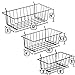 Pegboard Basket Set - 3 Pack - Hooks to 1/4