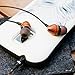 Premium Wood Earbuds Headphones, Stereo Bass Noise isolating Lightweight in Ear Earphones with Microphone & Replacement Tips for Kids Teens Adults Students with Eco-Friendly Case (Sapele)