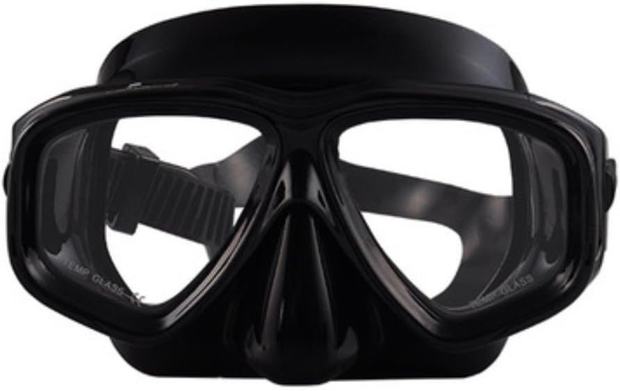 Diving Snorkeling Mask Nearsighted, Scuba Dive Snorkel Mask Nearsight Prescription Optical Corrective Lenses Customized - All Black