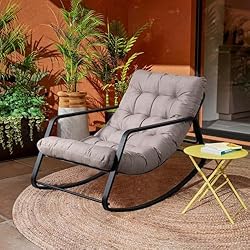 WQSLHX Outdoor Patio Rocking Chair, Indoor Lounge