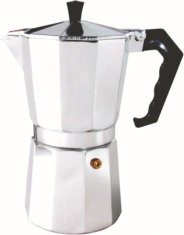 shoppingba Stovetop Coffee Maker Aluminum Pot Mocha Espresso Percolator Kettle - 50ml