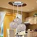 FEEKENBU Modern Crystal Pendant Light,3 Lights Crystal Chandelier for Dining Room,Ceiling Hanging Light Fixture for Kitchen Island,3 Lights Crystal Pendant Lighting for Living Room Bedroom Hallway