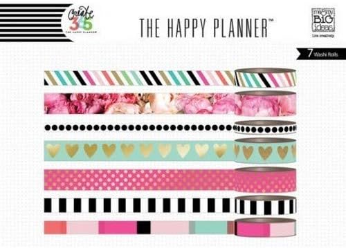 Me and My Big Ideas Create 365 Washi Tape -Peony Floral, Multicolor, 5.08x5.08x13.33 cm - Image 4