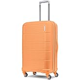 American Tourister Stratum 2.0 Expandable Hardside Luggage with Spinner Wheels, 24-Inch Checked-Medium, Papaya