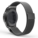 Gear S2 Classic Watch Band, MoKo Milanese Loop Stainless Steel Mesh Bracelet Smart Watch Strap for Samsung Gear S2 Classic SM-R732 & SM-R735 (NOT FOR S2 SM-R720, SM-R730), BLACK