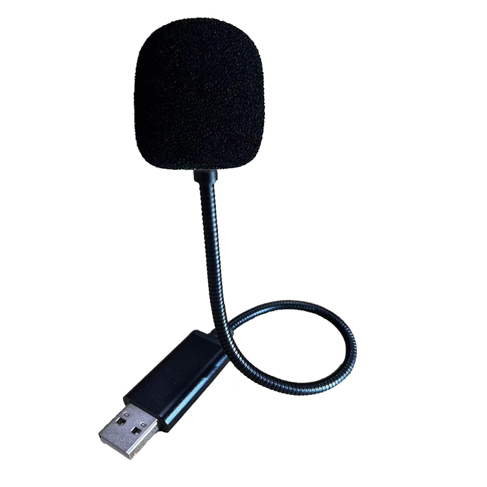 MICMXMO USB Microphone for PC Laptop PS5 PS4, Omnidirectional Condenser Microphone with 360° Adjustable Flexible Gooseneck Mic for Recording, Online Chat, Games, YouTube and Skype, 10 Inch