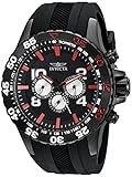Invicta Men's 20376SYB Aviator Analog Display Swiss Quartz Black Watch
