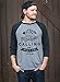 Superluxe Clothing Mens The Mountains are Calling and I Must Go Unisex Raglan T-Shirt, Grey/Charcoal Triblend, Medium
