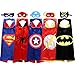 Superhero Cape and Mask Costumes For Kids Set of 5