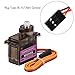 Seamuing 6Pcs MG90S Micro Servo 9G Servo Motor Micro Servo Motor 9G Smart Robot Car Helicopter Plane Boat
