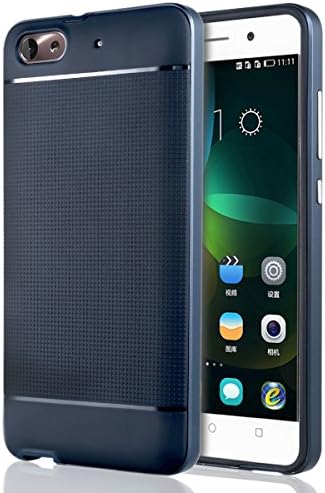 Huawei Honor 4c Case, ivencase 2 in 1 Anti-Scratch Shockproof Slim Carbon Fiber Case with Reinforced PC Frame for Huawei G Play Mini (Honor 4C) - Gray