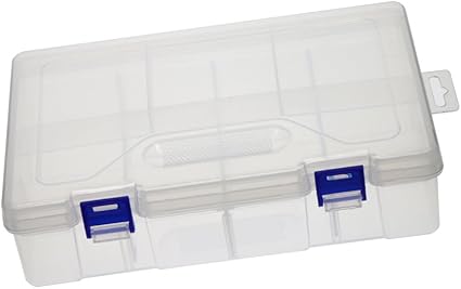 Magideal Behälter von Haltbare Kunststoff Register transparent doppelte