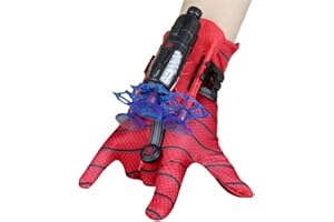 keivon Spider Gloves Man Web Shooter for Kids, Launcher Spider Kids Plastic Cosplay Glove Hero Movie Launcher Wrist Toy Set Funny Decorate Children Funny Educational Toys