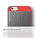 iPhone 6S Case, elago [Outift Matrix][Extreme Red/Dark Gray] - [Premium Hybrid Construction][Brushed Aluminum][Spark Design Award] - for iPhone 6/6S