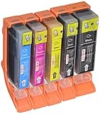 Compatible Ink Cartridge Replacement for Canon PGI225 and CLI226 (1 Large Black 1 Small Black 1 Cyan 1 Magenta 1 Yellow) 5 Pack