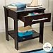 KidKraft Addison Wooden Twin Side Table with Drawer, Children's Bedroom Furniture - Espresso, Gift for Ages 3+