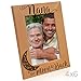 KATE POSH - Nana I Love You to the Moon and Back Engraved Natural Wood Picture Frame, Mother's Day Gifts for Grandma, Birthday Gifts, Best Grandma Ever, Granddaughter & Grandson (4x6-Vertical)