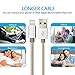 iPhone Cable BULESK 3Pack 10FT Nylon Braided Lightning to USB iPhone Charger Cord for iPhone 7 Plus 6S 6 SE 5S 5C 5, iPad 2 3 4 Mini Air Pro, iPod - Gold & Silver